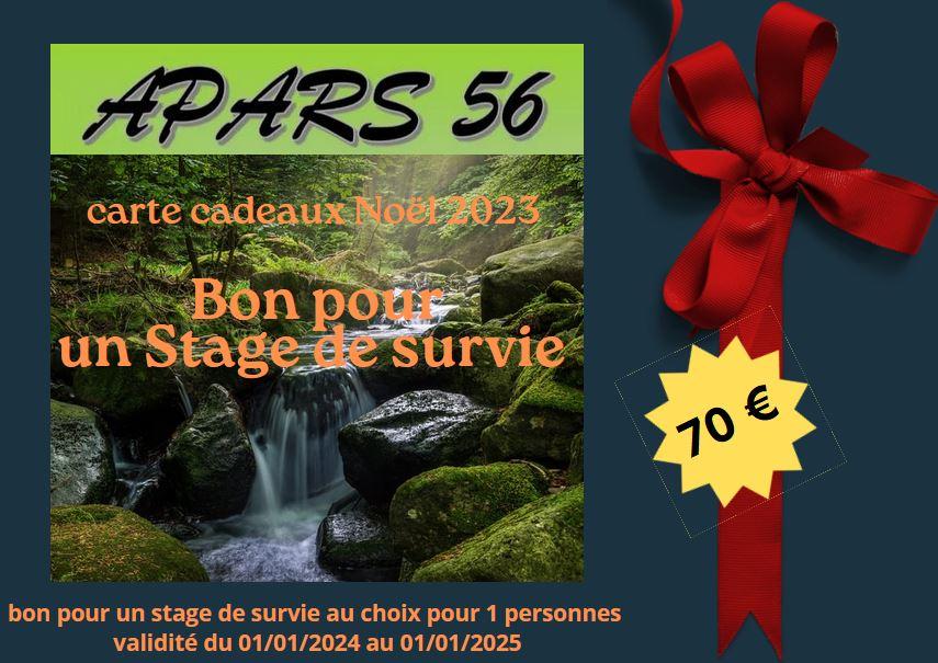 Carte cadeau stage avec prix