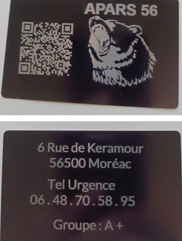 Carte personnalisable recto verso