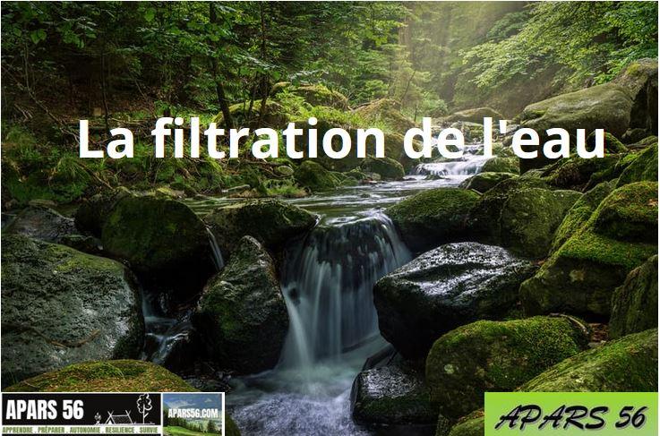 La filtration de l eau